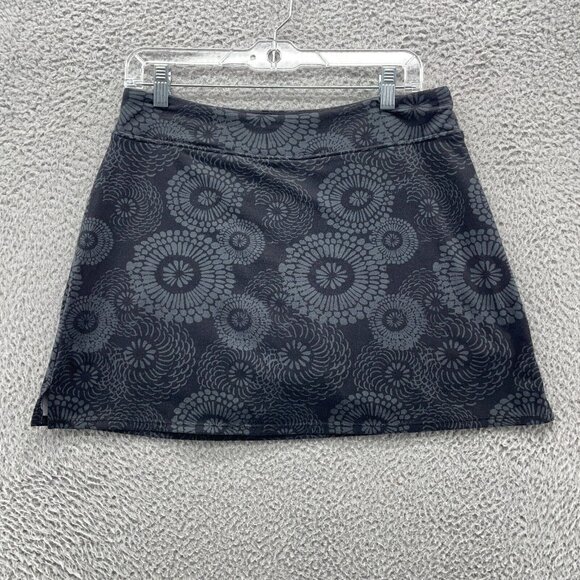 Tranquility Womens Skort Skirt Medium Black Gray Pockets Athletic Pickle Ball - Picture 1 of 6